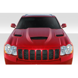 2005-2010 Jeep Grand Cherokee Duraflex Hellcat Look Hood - 1 Piece image - 1
