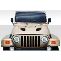 1997-2006 Jeep Wrangler Power Dome Hood - 1 Piece image - 1