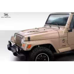 1997-2006 Jeep Wrangler Power Dome Hood - 1 Piece image - 11