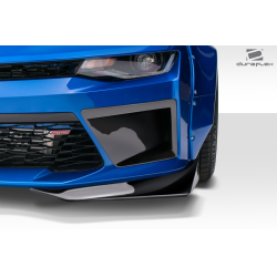 2016-2018 Chevrolet Camaro V8 Duraflex Grid Front Bumper Air Duct Extensions Add Ons Spat Extensions - 2 Piece image - 7