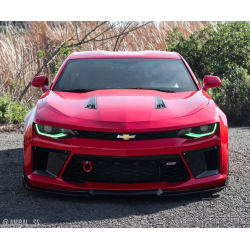 2016-2018 Chevrolet Camaro V8 Duraflex Grid Front Bumper Air Duct Extensions Add Ons Spat Extensions - 2 Piece image - 3