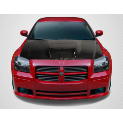 2005-2007 Dodge Magnum Carbon Creations SRT Look Hood - 1 Piece image - 1