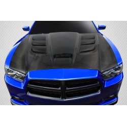 2011-2014 Dodge Charger Carbon Creations DriTech Viper Look Hood - 1 Piece image - 1
