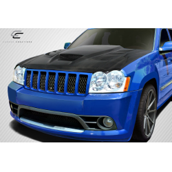 2005-2010 Jeep Grand Cherokee Carbon Creations DriTech Viper Look Hood - 1 Piece image - 2