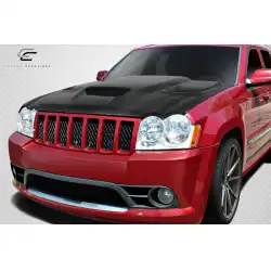 2005-2010 Jeep Grand Cherokee Hellcat Look Carbon Fiber Hood image - 4