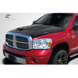 2002-2008 Dodge Ram Carbon Creations DriTech Viper Look Hood - 1 Piece image - 2