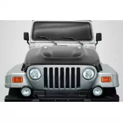 1997-2006 Jeep Wrangler DriTech Power Dome Hood - 1 Piece image - 1