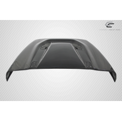 1997-2006 Jeep Wrangler Carbon Creations DriTech Power Dome Hood - 1 Piece image - 5