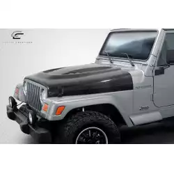 1997-2006 Jeep Wrangler DriTech Power Dome Hood - 1 Piece image - 6
