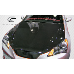 2010-2012 Hyundai Genesis Coupe 2DR Carbon Creations DriTech OEM Look Hood - 1 Piece image - 2