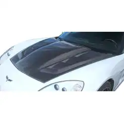 2005-2013 Chevrolet Corvette C6 DriTech H-Design Hood - 1 Piece image - 2