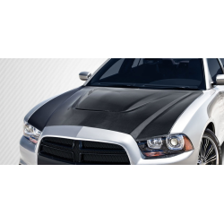 2011-2014 Dodge Charger Carbon Creations DriTech SRT Look Hood - 1 Piece image - 1