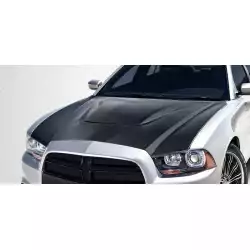 2011-2014 Dodge Charger DriTech SRT Look Hood - 1 Piece image - 1