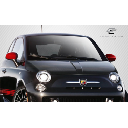 2012-2019 Fiat 500 Carbon Creations DriTech OEM Look Hood - 1 Piece image - 2
