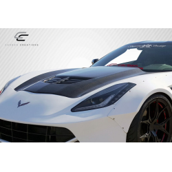 2014-2019 Chevrolet Corvette C7 Carbon Creations DriTech Z06 Look Hood- 1 Piece image - 4