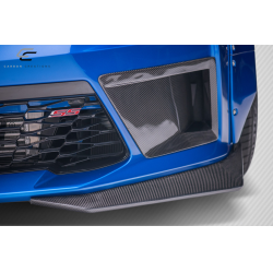 2016-2018 Chevrolet Camaro Carbon Creations DriTech Grid Front Bumper Air Duct Extensions Add Ons Spat Extensions - 2 Piece image - 3