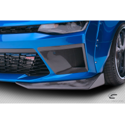 2016-2018 Chevrolet Camaro Carbon Creations DriTech Grid Front Bumper Air Duct Extensions Add Ons Spat Extensions - 2 Piece image - 2
