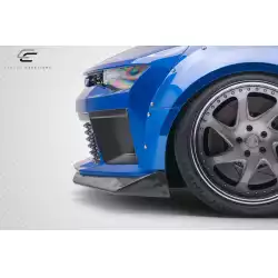 2016-2018 Chevrolet Camaro DriTech Grid Front Bumper Air Duct Extensions Add Ons Spat Extensions - 2 Piece image - 9