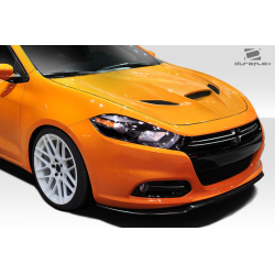 2013-2016 Dodge Dart Duraflex Hellcat Look Hood - 1 Piece image - 3