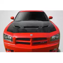 2006-2010 Dodge Charger DriTech Hellcat Look Hood - 1 Piece image - 1