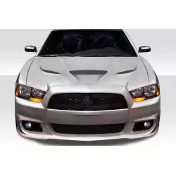2011-2014 Dodge Charger Hellcat Look Hood - 1 Piece image - 1