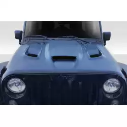 2007-2018 Jeep Wrangler Hellcat Look Hood - 1 Piece image - 1