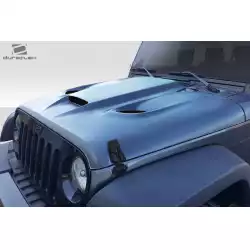 2007-2018 Jeep Wrangler Hellcat Look Hood - 1 Piece image - 10
