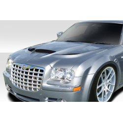 2005-2010 Chrysler 300 300c Duraflex Hellcat Look Hood - 1 Piece image - 3