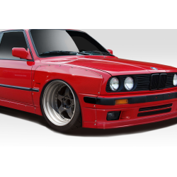 1984-1991 BMW 3 Series E30 Duraflex TKO Wide Body Front Fender Flares 50mm - 4 Piece image - 3