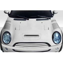 2002-2006 Mini Cooper / Cooper S R50 R53 2005-2008 Cooper convertible R52 Duraflex Racer Hood - 1 Piece image - 1