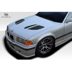 1992-1998 BMW 3 Series M3 E36 2DR Duraflex GTR Hood - 1 Piece image - 3
