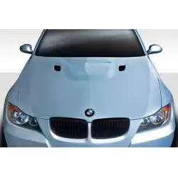 2006-2008 BMW 3 Series E90 4DR M3 Look Hood - 1 Piece image - 1