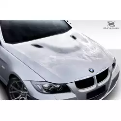 2006-2008 BMW 3 Series E90 4DR M3 Look Hood - 1 Piece image - 7