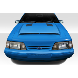 1987-1993 Ford Mustang Duraflex GT500 Hood - 1 Piece image - 1