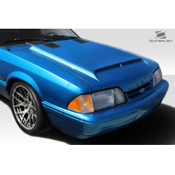 1987-1993 Ford Mustang Duraflex GT500 Hood - 1 Piece image - 3