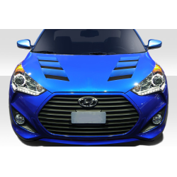 2012-2017 Hyundai Veloster Hyundai Veloster Duraflex AM-S Hood - 1 Piece image - 1