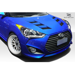 2012-2017 Hyundai Veloster Hyundai Veloster Duraflex AM-S Hood - 1 Piece image - 3