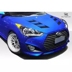 2012-2017 Hyundai Veloster Hyundai Veloster AM-S Hood - 1 Piece image - 7
