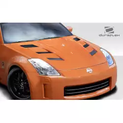 2007-2008 Nissan 350Z Z33 AM-S Hood - 1 Piece image - 7