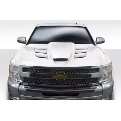 2007-2013 Chevrolet Silverado Viper Look Hood - 1 Piece image - 1