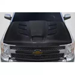 2007-2013 Chevrolet Silverado Viper Look Hood - 1 Piece image - 1