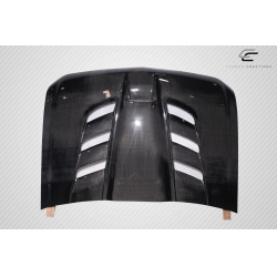 2007-2013 Chevrolet Silverado Carbon Creations Viper Look Hood - 1 Piece image - 3