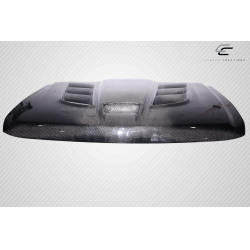 2007-2013 Chevrolet Silverado Carbon Creations Viper Look Hood - 1 Piece image - 4