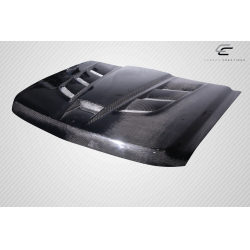 2007-2013 Chevrolet Silverado Carbon Creations Viper Look Hood - 1 Piece image - 5