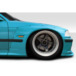 1992-1998 BMW 3 Series M3 E36 2DR Duraflex Circuit Front Fender Flares (+50mm) - 4 Piece image - 1