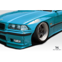 1992-1998 BMW 3 Series M3 E36 2DR Duraflex Circuit Front Fender Flares (+50mm) - 4 Piece image - 3