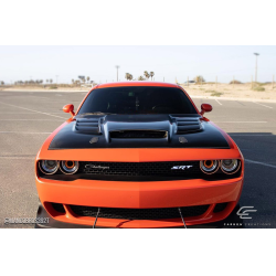 2008-2023 Dodge Challenger Carbon Creations Viper Look Hood - 1 Piece image - 5