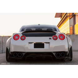 2009-2016 Nissan GT-R R35 Carbon Creations LBW Rear Diffuser / Splitters - 3 Piece image - 2