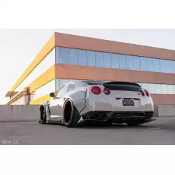 2009-2016 Nissan GT-R R35 LBW Rear Diffuser / Splitters - 3 Piece image - 7