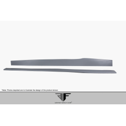 2014-2020 BMW 4 Series F32 AF-1 Wide Body Side Spliters ( GFK ) - 2 Piece ( Must be used with Couture M Sport Look Side Skirts ) (S) image - 4